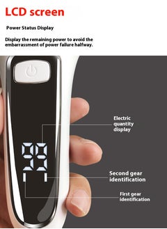 ETG Electric Callus Remover for Feet Rechargeable Pedicure Tools Foot Care Feet File 10 in 1 Callous Remover Kit for Remove Cracked Heels and Dead Skin with 3 Roller Heads 2 Speed Battery Display  - Image 4