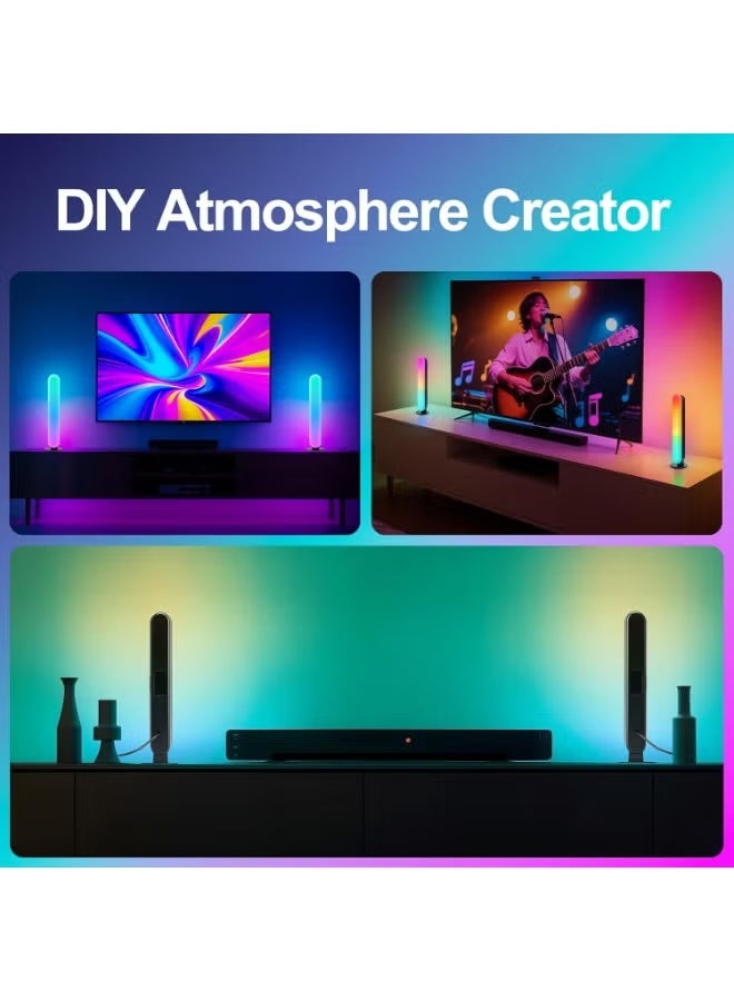 YANCI RGB Smart LED Light Bar - APP & Remote Controlled Backlight, RGB Gaming Lights, Music Sync, Dynamic Color Modes, USB Powered Smart Mood Lamp for TV, Gaming & Home Decor - Image 2