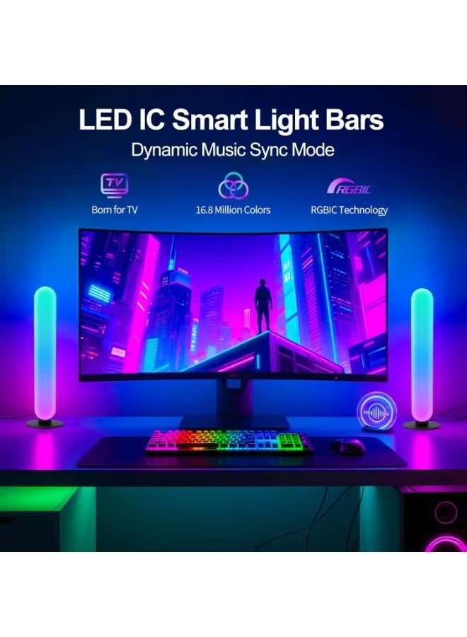 YANCI RGB Smart LED Light Bar - APP & Remote Controlled Backlight, RGB Gaming Lights, Music Sync, Dynamic Color Modes, USB Powered Smart Mood Lamp for TV, Gaming & Home Decor - Image 3