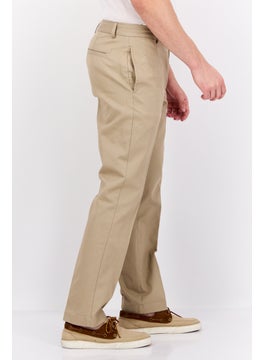 Van Heusen Men Straight Fit Solid Pant, Khaki  - Image 3