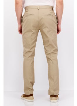 Van Heusen Men Straight Fit Solid Pant, Khaki  - Image 4
