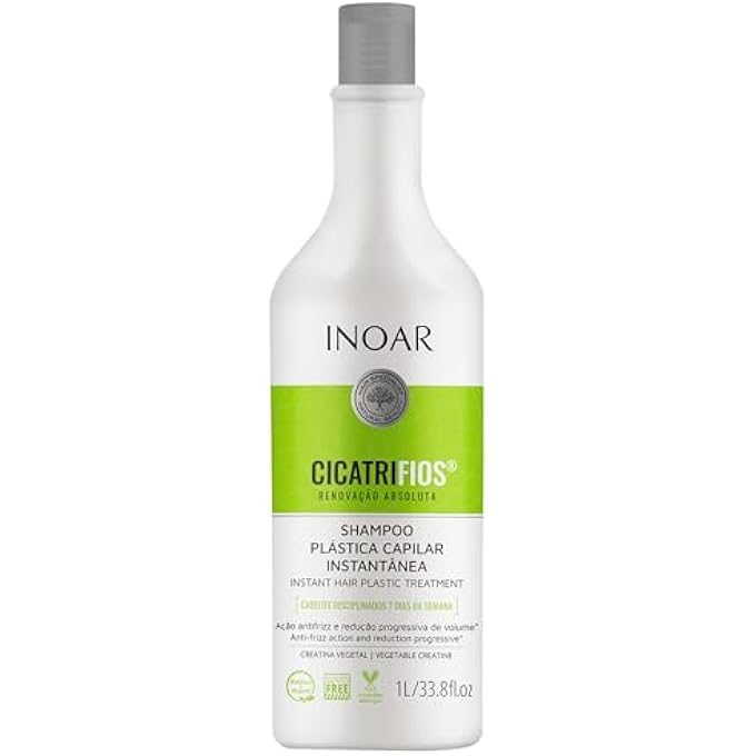 Inoar - LINHA CICATRIFIOS - SHAMPOO PLASTICA CAPILAR 1000 ML - (COLLECTION - HAIR SURGERY SHAMPOO 33.81 FL OZ) - Image 1