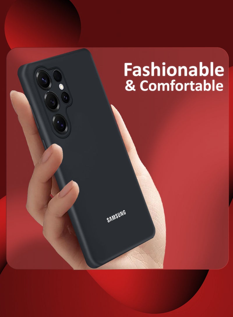 CATANES (for Samsung Galaxy S25 Ultra) Case Cover Ultra-Durable Soft Silicone Protective with Precise Cutouts and Anti-Slip Grip -Black - Image 5