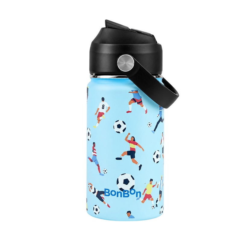 Bonbon - Stainless Steel Kids Water Bottle - Football - 350 ml - Image 1