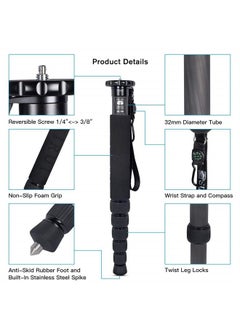 sirui SIRUI Camera Monopod AM-326M 6 Section Carbon Fiber Portable Compact Lightweight Travel Monopod  - Image 2