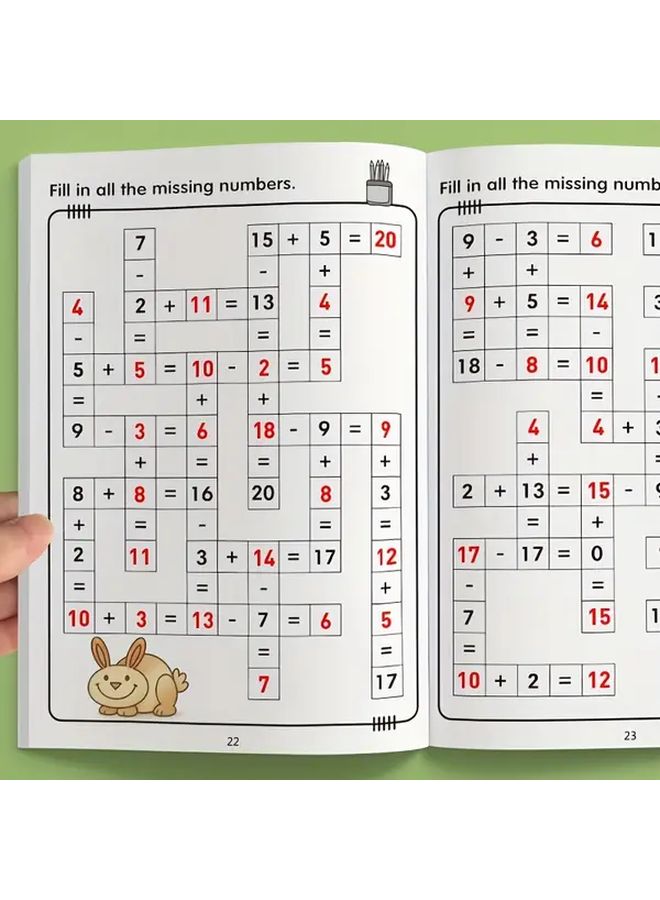 كتاب متاهة الأرقام للأطفال ولعبة تركيب المكعبات للأعمار من 5 إلى 10 سنوات - ألعاب الرياضيات والأنشطة المنطقية المكانية - Image 1