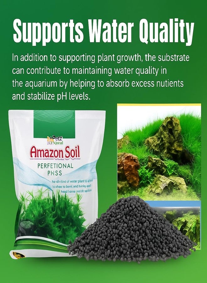 تربة أحواض السمك VAYINATO® Amazon Soil (عبوة 1 لتر) - تربة غنية بالعناصر الغذائية لنمو النباتات، تحافظ على درجة الحموضة، سهلة الاستخدام، مناسبة لتنسيق أحواض السمك، مثالية لروبيان المياه العذبة والنباتات المائية - Image 5
