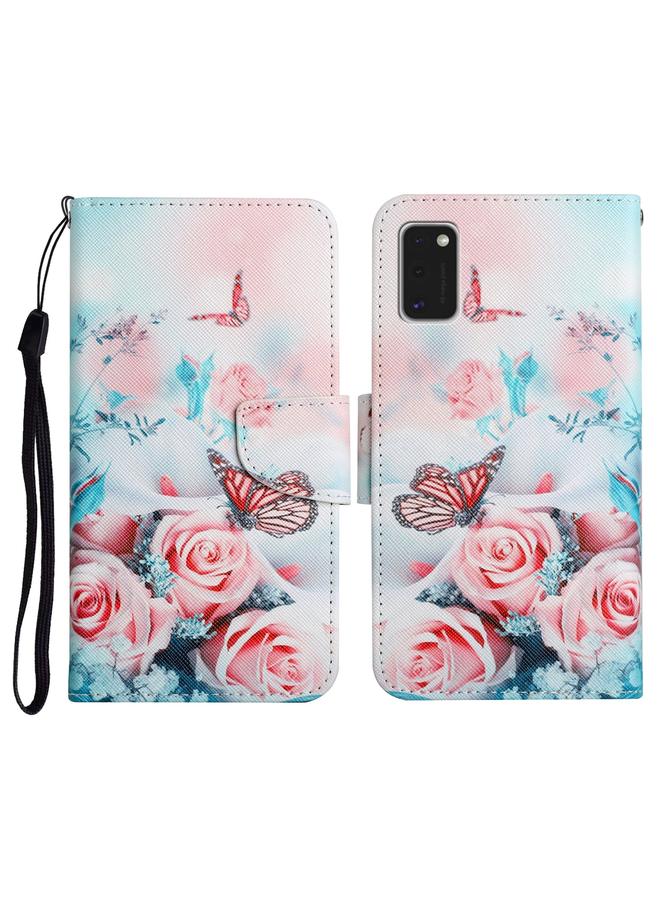S-TOP Case For Samsung Galaxy A41 Painted Pattern Horizontal Flip Leather Case with Holder & Card Slot & Wallet - Image 1