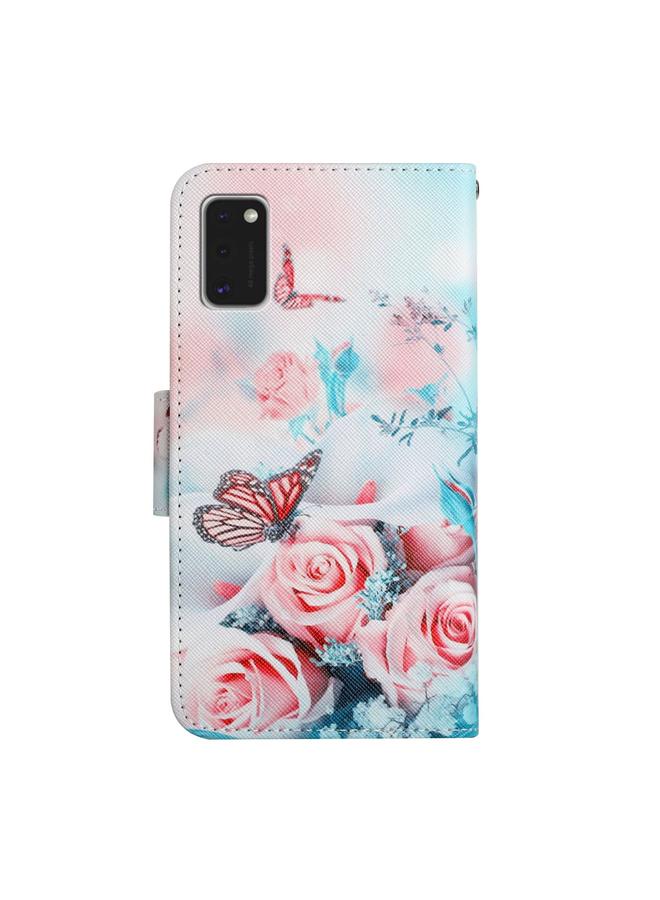 S-TOP Case For Samsung Galaxy A41 Painted Pattern Horizontal Flip Leather Case with Holder & Card Slot & Wallet - Image 3
