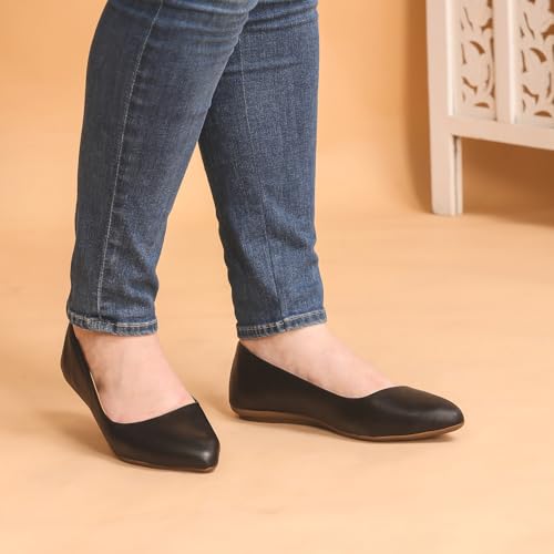 YUKI Comfortable Slip-On Belly Flats Stylish, Lightweight, Casual & Formal Wear Belly for Women Black - Image 5