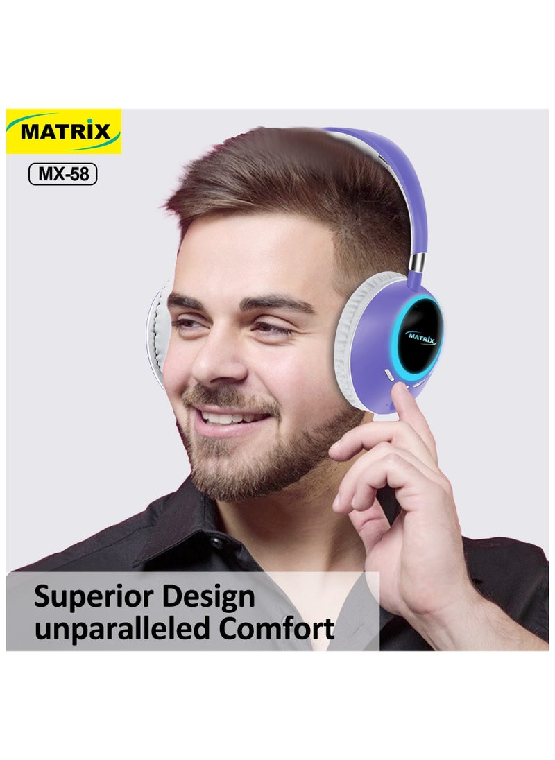 MATRIX MX58 Bluetooth headphone  - Image 4