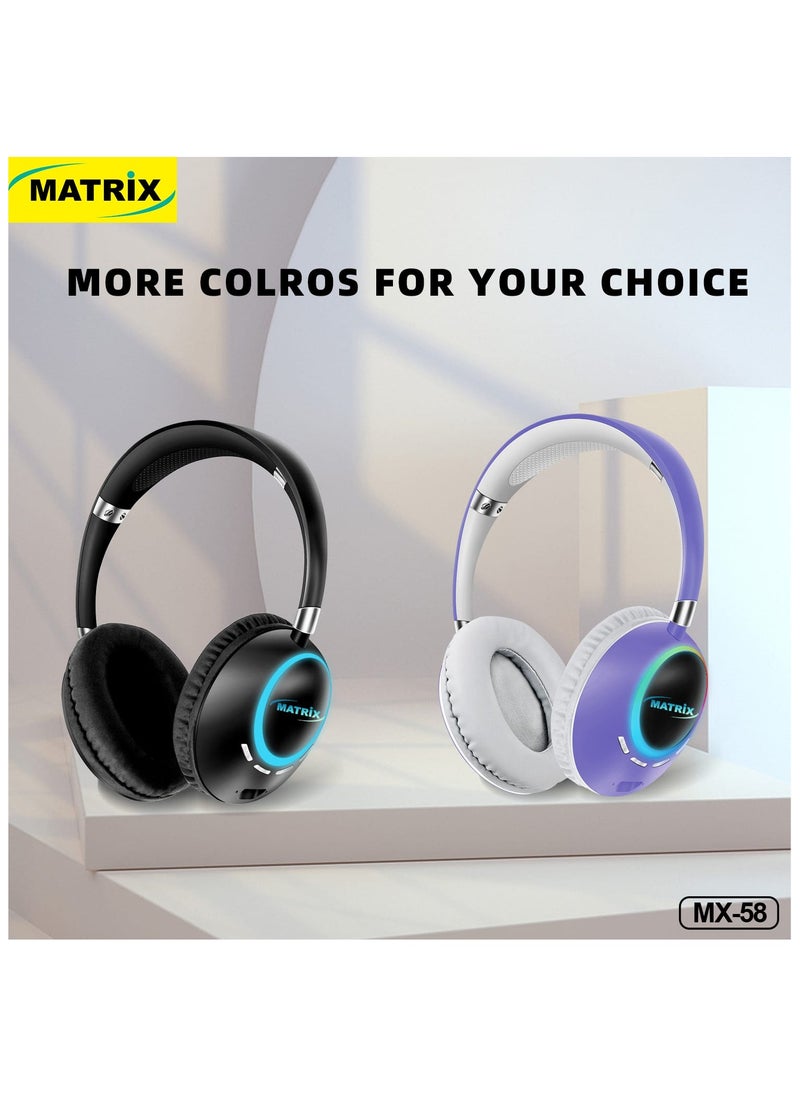 MATRIX MX58 Bluetooth headphone  - Image 1