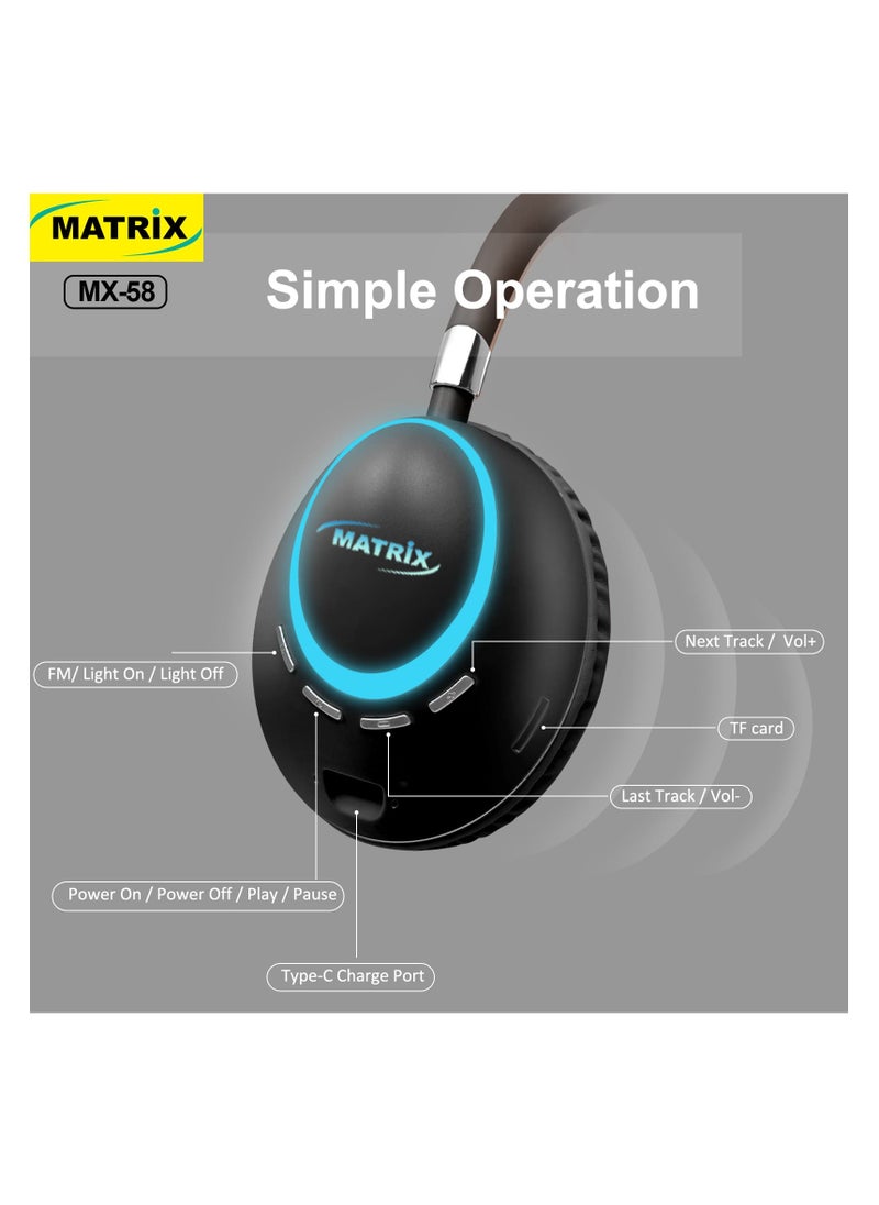 MATRIX MX58 Bluetooth headphone  - Image 5