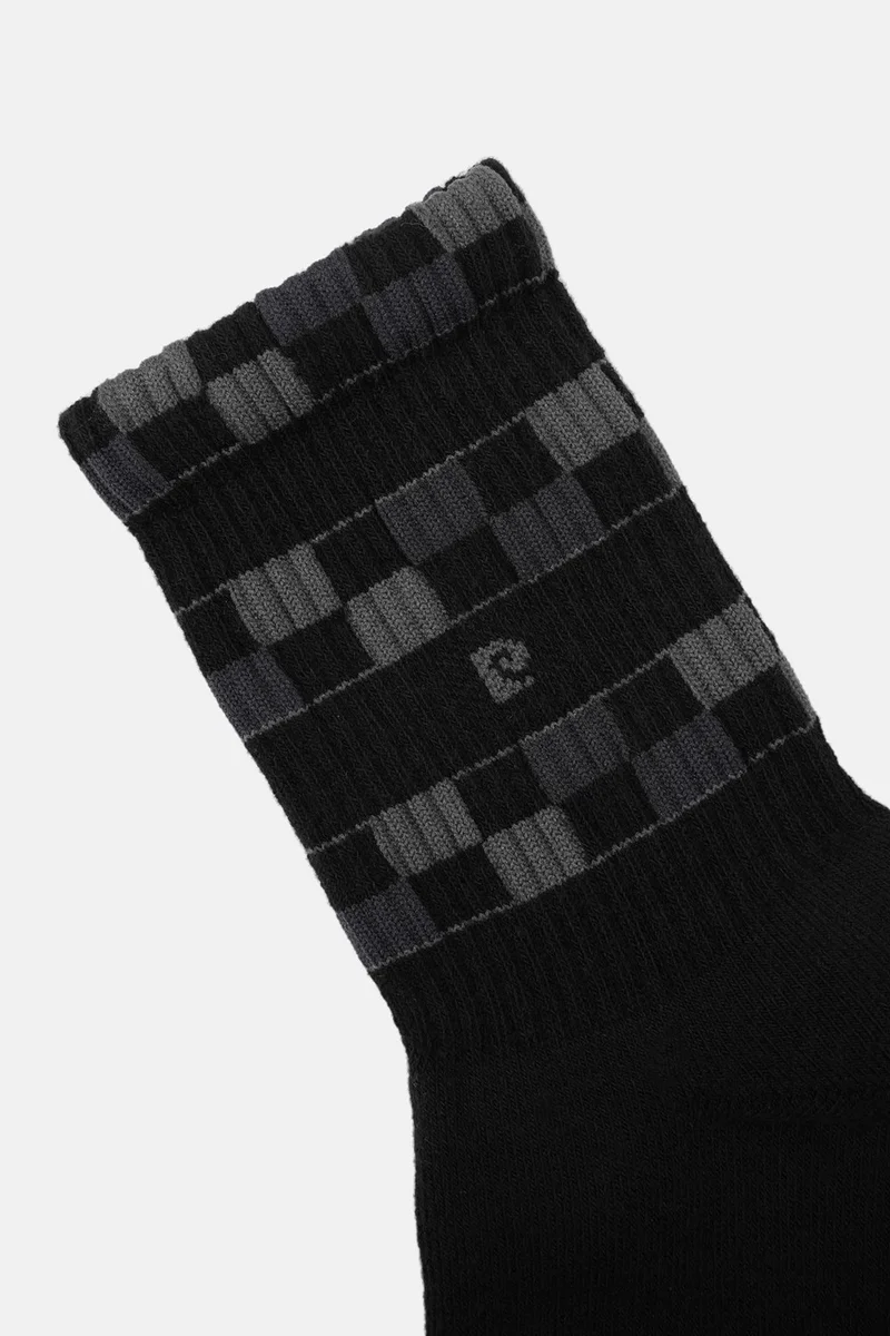 pierre cardin Cotton 6-Pack Men's Short Sock Tennis Socks 5003-PC Black