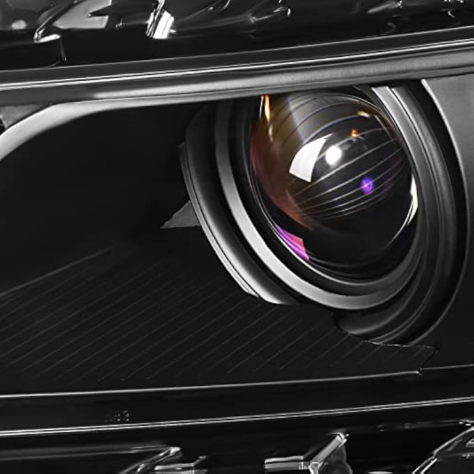 DNA MOTORING زوج من مصابيح هالوجين أمامية بروجكتور HlOhCi14BkAm، متوافق مع سيارة إمبالا 2015-2020، هيكل أسود، عدسة شفافة، عاكس كهرماني - Image 3