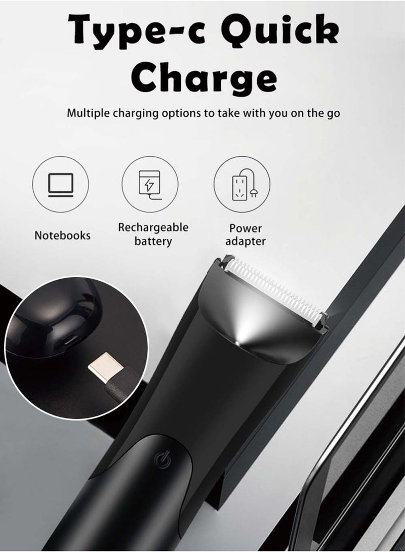 Body Trimmer for Men, Men Grooming for Body,Electric Trimmer,Body Shaver Groomer Safe Shaver Rechargeable Waterproof Wet/Dry - Image 5