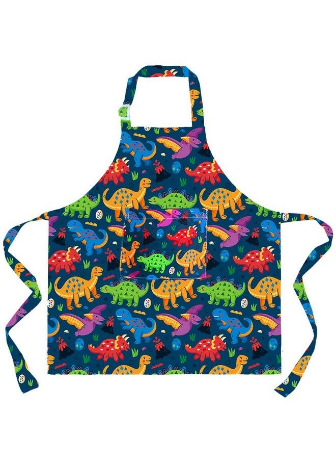 Sylfairy - Aprons For Kids Girls Rainbow Unicorn Apron With Pockets For Children Kitchen Chef Aprons For Cooking Baking Painting And Party Family Gifts(Small35Years) - Image 1