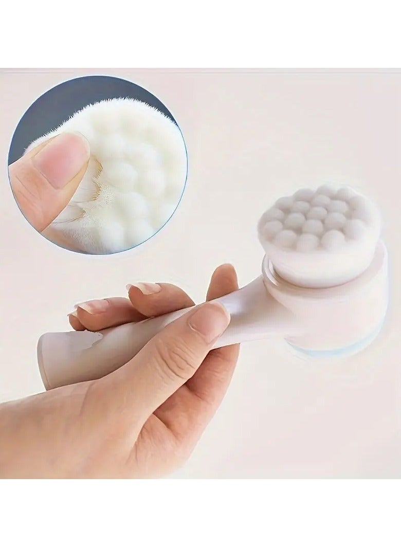 Ucanbe 2-In-1 Silicone Face Cleanser - Gentle Exfoliation & Massage, Dual Soft Brushes Suitable for All Skin Types, Fragrance-Free - Image 5