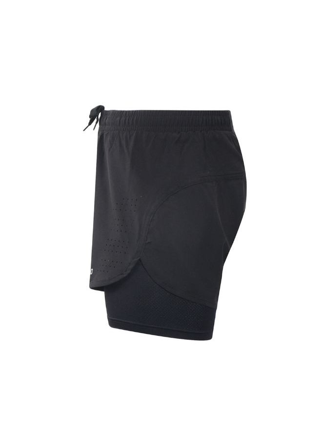 Generic 2-In-1 Breathable Running Shorts With Longer Liner XL  - Image 2