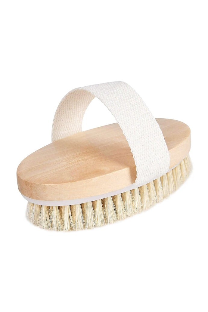 2 PCS Body Brush, Natural Bristle Shower Brush, Dry Back Scrub for Exfoliating, Massaging, and Improving Blood Circulation - Image 1