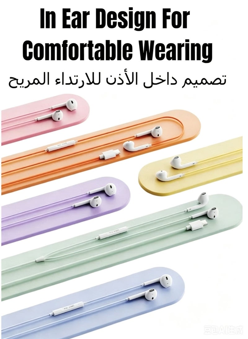 ريماكس سماعات أذن سلكية REMAX RM-10S مع موصل Type-C، صوت عالي الدقة، تقليل الضوضاء، تحكم مدمج - بنفسجي - Image 2