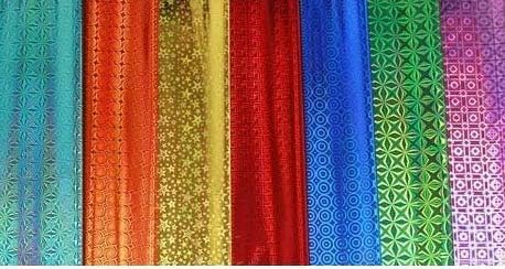 Qatalitic Pack of 25 Multicolour Holographic Metallic Gift Wrapping Sheets, 65cm X 45cm - Image 2