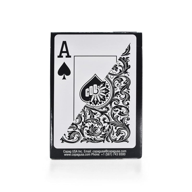 Copag Elite 100% Plastic Playing Cards, Poker Size Jumbo Index Single Deck (Black) - Image 2