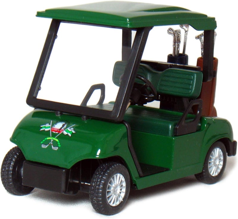 KinsFun Die-cast Metal Golf Cart Model - 4½ Inch Green Toy - Image 1