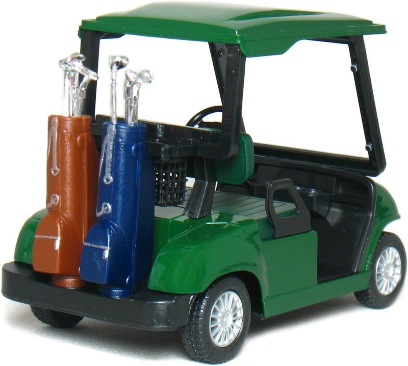 KinsFun Die-cast Metal Golf Cart Model - 4½ Inch Green Toy - Image 3