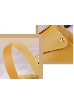 Generic Beige Favour Leather Drawstring Velvet Candy Packaging Box Bag with Bowknot  - Image 4