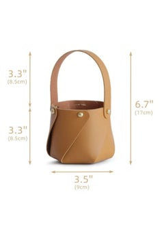 Generic Beige Favour Leather Drawstring Velvet Candy Packaging Box Bag with Bowknot  - Image 5