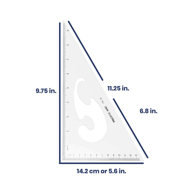Pacific Arc Triangle Set 10 Inch 30/60 & 45/90 - Image 4