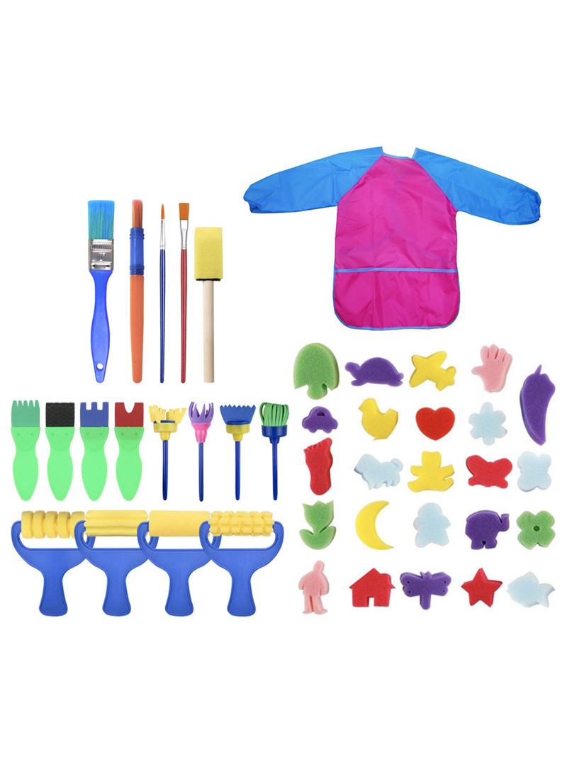 general 42-Piece Children's Painting Sponge Brush Set - Image 1
