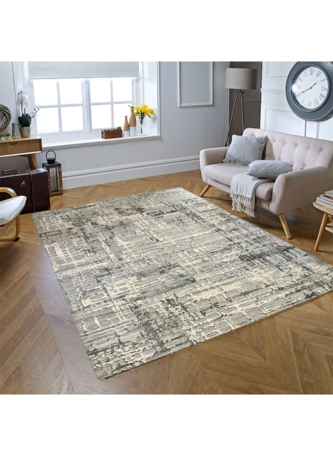 HANDPICKED FURNITURE Handpicked Furniture Abstract Grey Rug, Ultra Soft Area Carpets For Bed Room, Living Room, And Dining Room, Antislip Floor Carpets, Easy To Clean, Made In Turkey  - Image 3