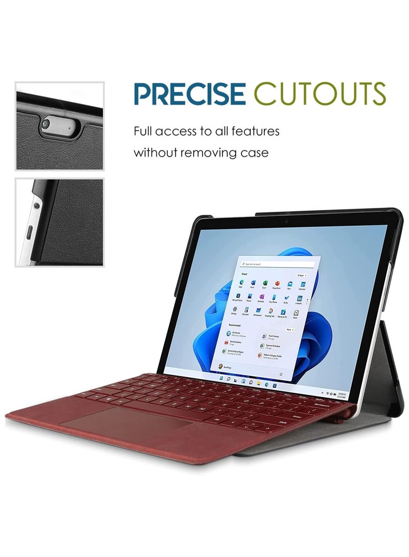 Procases Protective Case for Surface Go 3 2021 / Surface Go 2 2020 / Surface Go 2018, Slim Light Smart Cover Stand Hard Shell, Compatible with Surface Type Cover -Black - Image 5