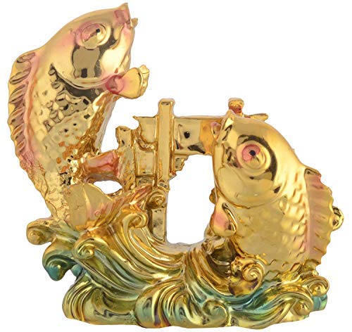 RIPE INDIA RIPE INDIA Crossing Dragon Carp Fish Gate Statue for Business Growth Career Success Decorative Gift Items Showpieces - Image 2