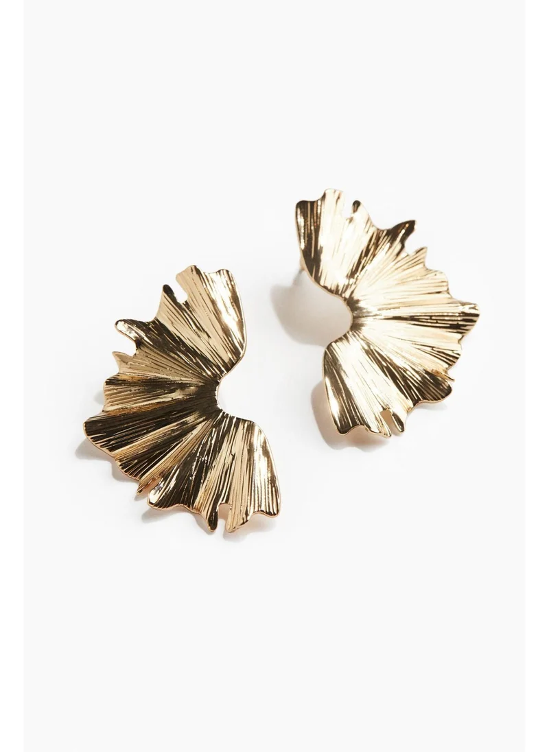 اتش اند ام Petal-shaped earrings