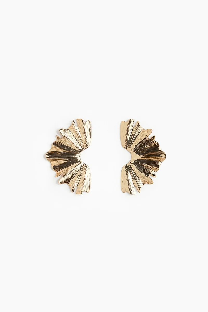 اتش اند ام Petal-shaped earrings