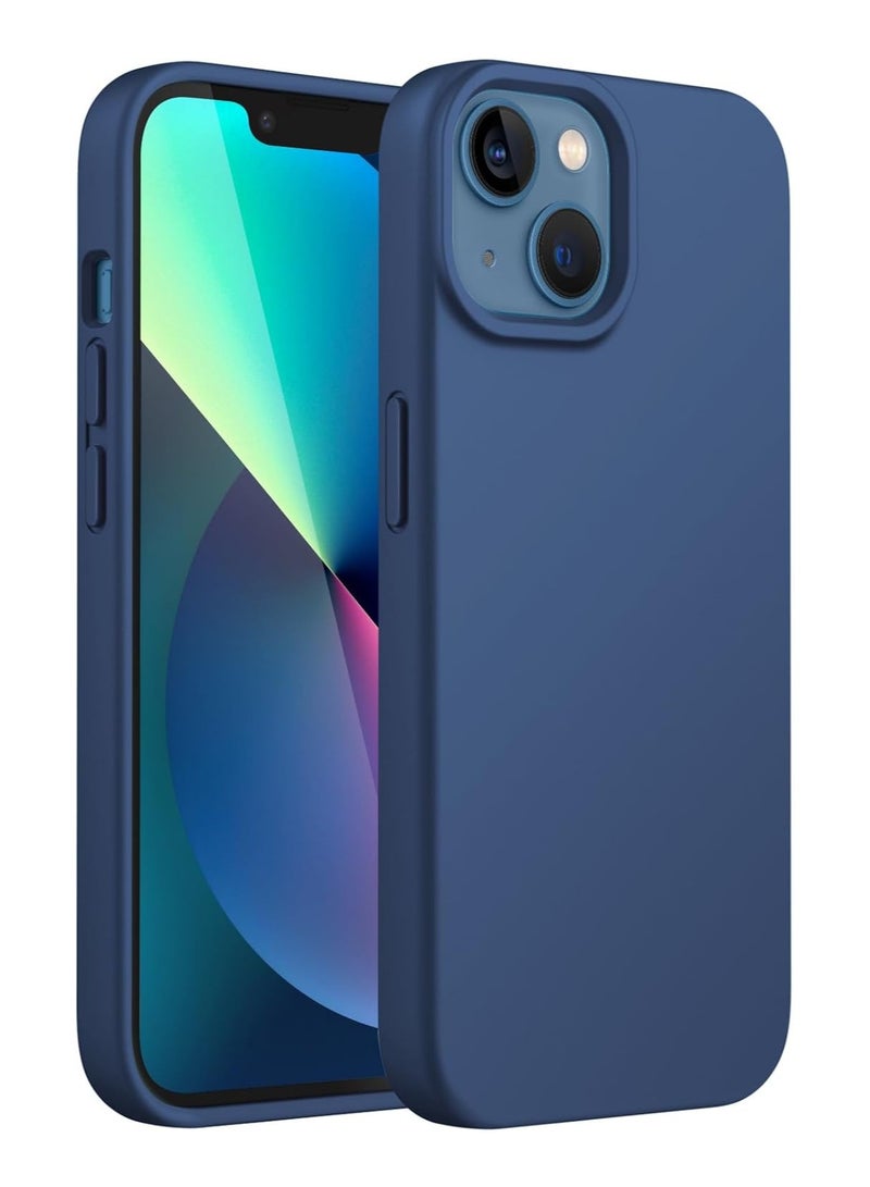 DUSALA iPhone 13 Case, Liquid Silicone Phone Case for iPhone 13 6.1 Inch, Colorful Silky-Soft Protective Cover (Blue) - Image 1