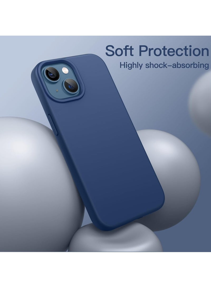 DUSALA iPhone 13 Case, Liquid Silicone Phone Case for iPhone 13 6.1 Inch, Colorful Silky-Soft Protective Cover (Blue) - Image 4