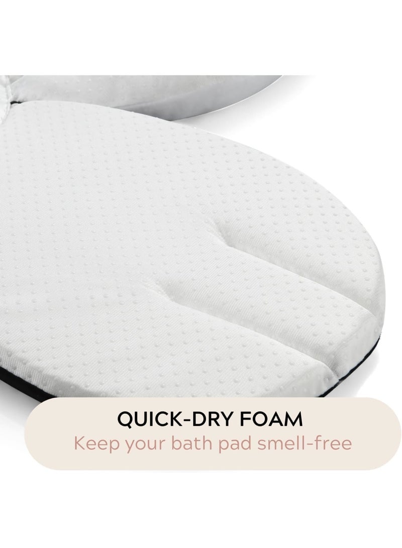 Zikra Baby Bath Pad for Sink, Soft Panda Cushion Mat Bath Seat for Sink Bathtub, Essentials Shower Gift for Infant Newborn, Black - Image 4