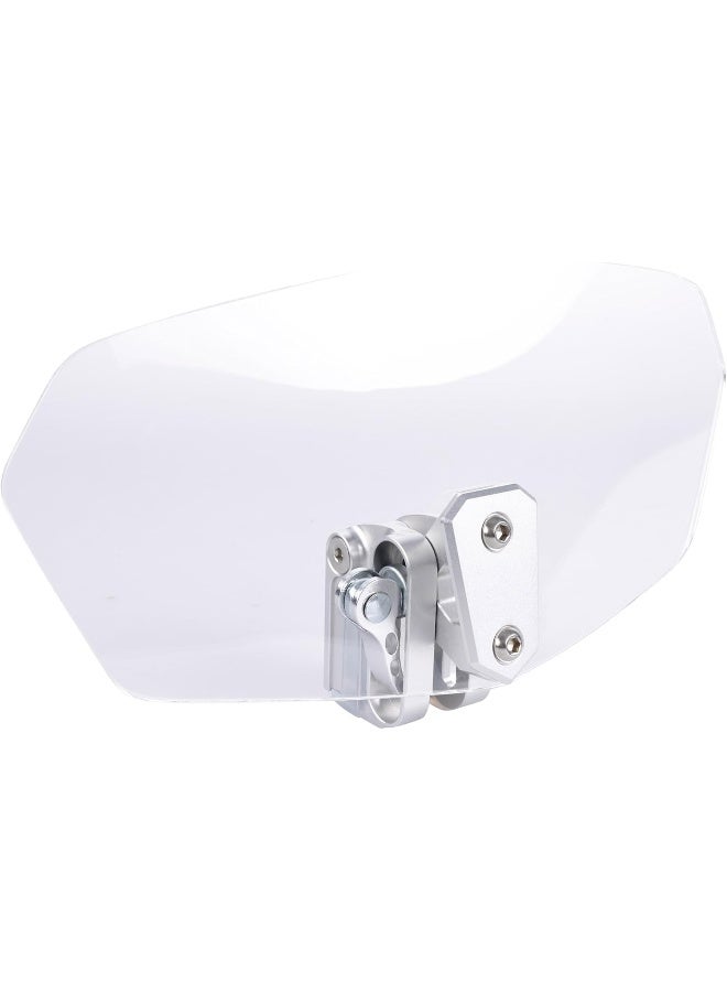 Oxford Windshield Clip-on Motorcycle Wind Deflector, Clear, 260 x 125mm - Image 1