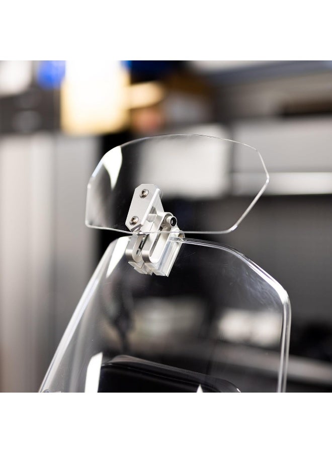 Oxford Windshield Clip-on Motorcycle Wind Deflector, Clear, 260 x 125mm - Image 5