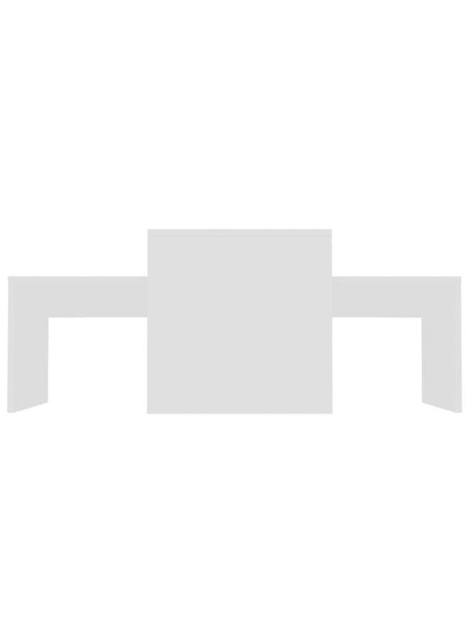 vidaxl vidaXL Coffee Table Set White 100x48x40 cm Engineered Wood  - Image 2