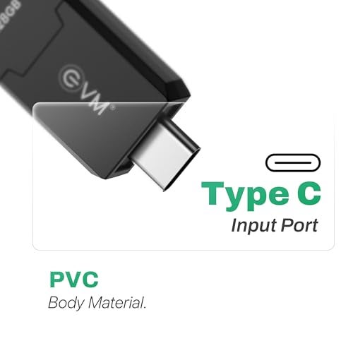 EVM EnC 128GB Type-C USB 3.2 Gen 1 Flash Drive | Impressive 120MB/s Read| Sleek Compact Modern Design | Integrated Convenient Key Loop | Versatile Portable Storage | 10 Years Warranty (ENC/128GB) - Image 5