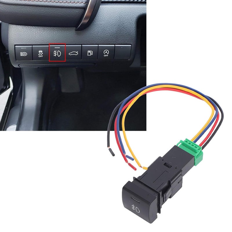 Fog Light Switch, Shockproof ABS Material, LED Light Bar Control for 2018 and Up - Image 3