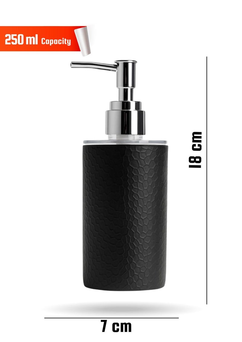 Emoh Roced Refillable Liquid Soap Dispenser 250ml | Unbreakable Plastic Handwash Bottle with Pump for Bathroom, Kitchen, Sink, Wash Basin | Reusable Lotion, Shampoo & Sanitizer Dispenser (Pack of 2) - Image 2