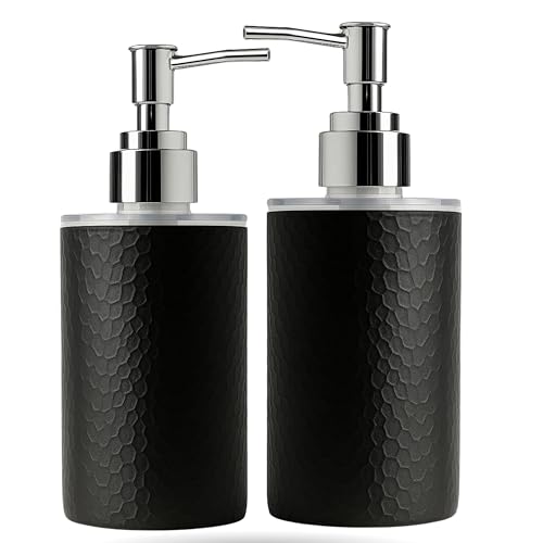Emoh Roced Refillable Liquid Soap Dispenser 250ml | Unbreakable Plastic Handwash Bottle with Pump for Bathroom, Kitchen, Sink, Wash Basin | Reusable Lotion, Shampoo & Sanitizer Dispenser (Pack of 2) - Image 1