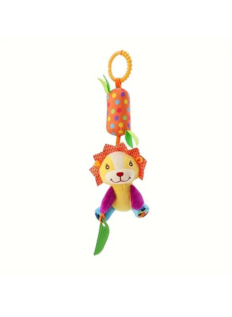 Gonice Wind Chime Toy Stroller Pendant Cartoon Animal Wind Chime Bed Hanging Ringing Chime Teether Car Hanging Plush Toy  - Image 1
