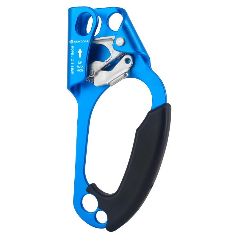 NewDoar Right Hand Ascender Rock Climbing Tree Arborist Rappelling Gear Equipment CE Certified Rope Clamp for 8~13MM Rope(Right Hand) - Image 1